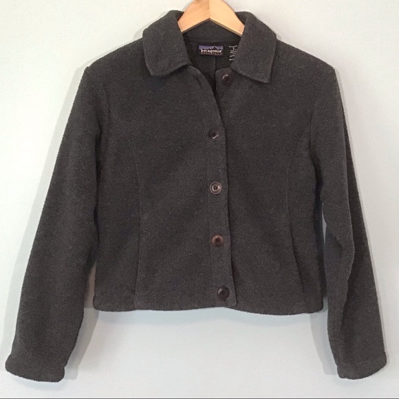 Patagonia Jackets & Blazers - Patagonia Synchilla Gray Button Down Fleece Jacket